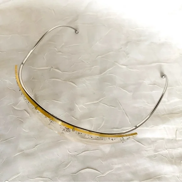 ☆*:. o o .:*☆ Givenchy Diamond Rhinestone Shield Sunglasses